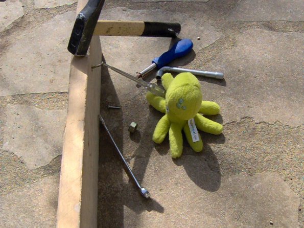 051 - Pupuce fait du bricolage